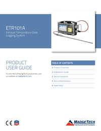 Thumbnail of document Manual - ETR101A Data Logger Kit for Diesel Emissions